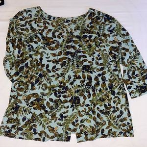 J. Jill 3/4 sleeve light weight blouse